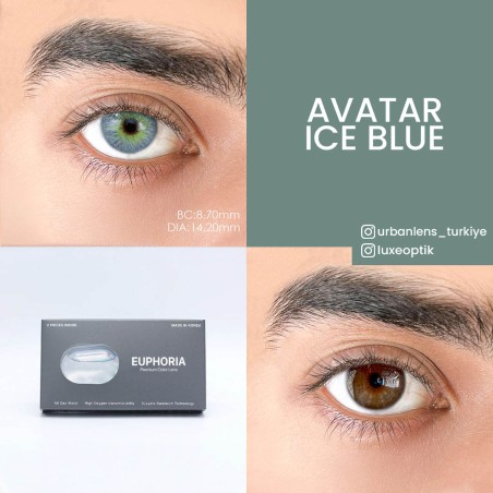 Euphoria Lens Avatar ice Blue (1 Yıllık) görseli
