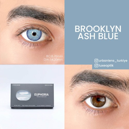 Euphoria Lens Brooklyn Ash Blue (1 Yıllık)