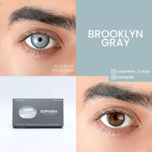 Euphoria Lens Brooklyn Gray (1 Yıllık)