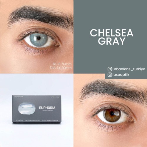 Euphoria Lens Chealsea Gray (1 Yıllık)