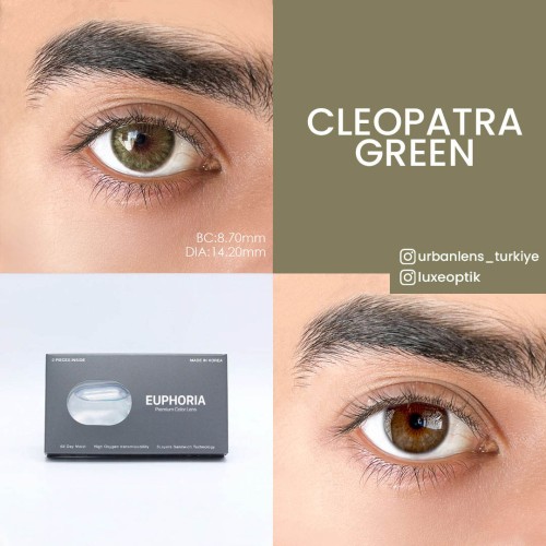 Euphoria Lens Cleopatra Green (1 Yıllık)