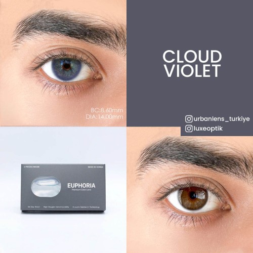 Euphoria Lens Cloud Violet (1 Yıllık)