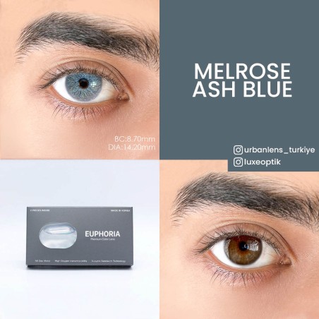 Euphoria Lens Melrose Ash Blue (1 Yıllık) görseli