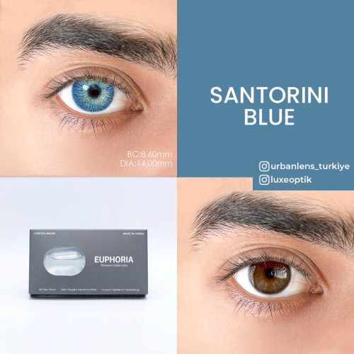 Euphoria Lens Santorini Blue (1 Yıllık)