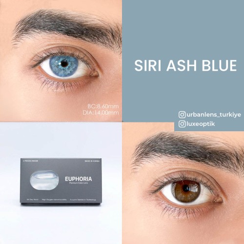 Euphoria Lens Siri Ash Blue (1 Yıllık)